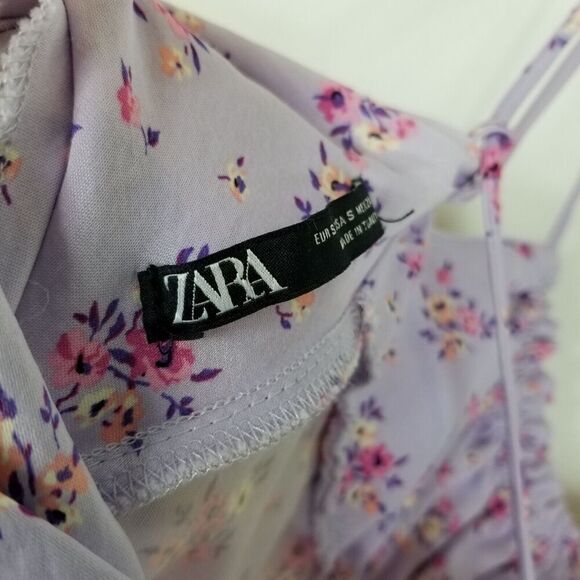 Zara Lavender Floral Midi Dress - Picture 9 of 10